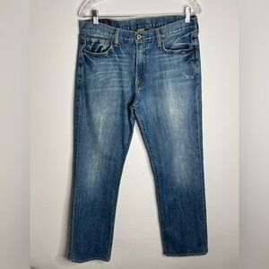 Lucky Brand Jeans Men’s Vintage Straight 32  Stretch Denim Blue
